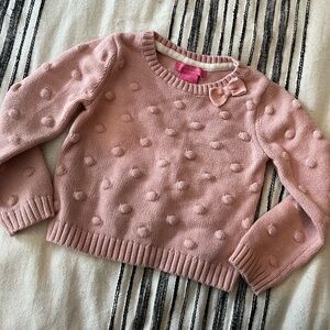 Isaac Mizrahi girls bow dot sweater